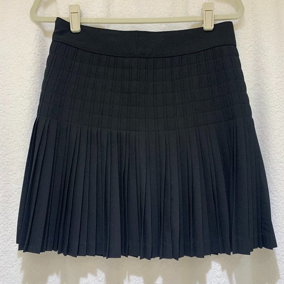 J. Crew Black Pleated Skirt - Picture 1 of 3